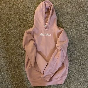 Glossier Original Pink Hoodie